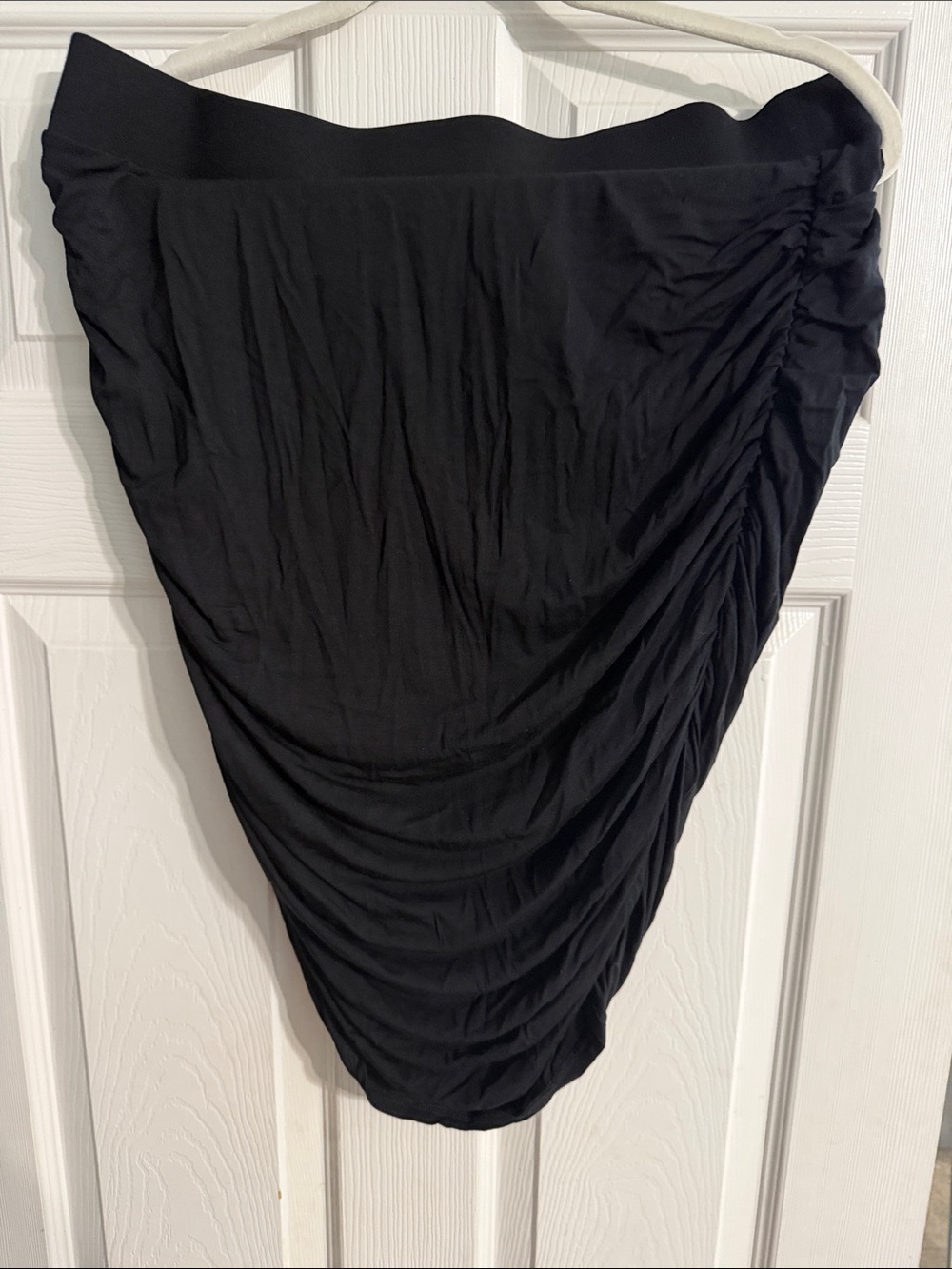torrid Black Asymmetrical Ruched Skirt